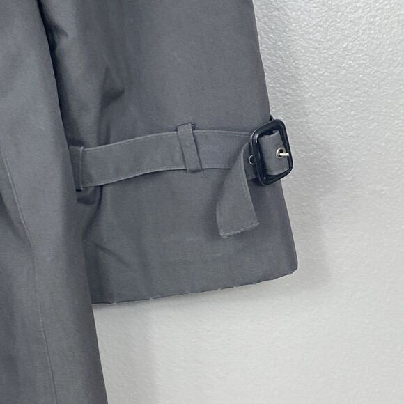 Vintage CLIPPER MIST Men's Size 38 Reg Gray Trench Over Coat w/ Zip-Out Liner - Picture 3 of 16